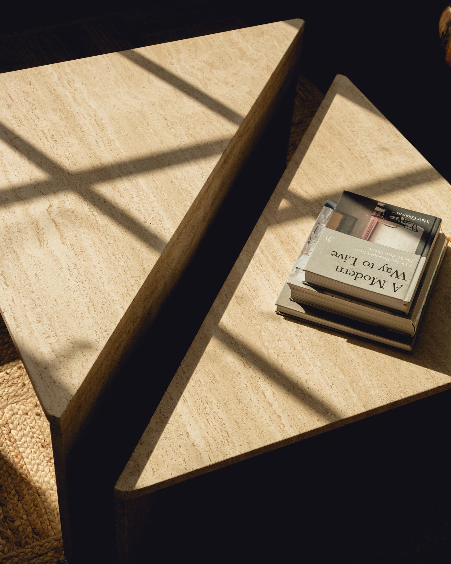 Travertine Up & Up Coffee Table