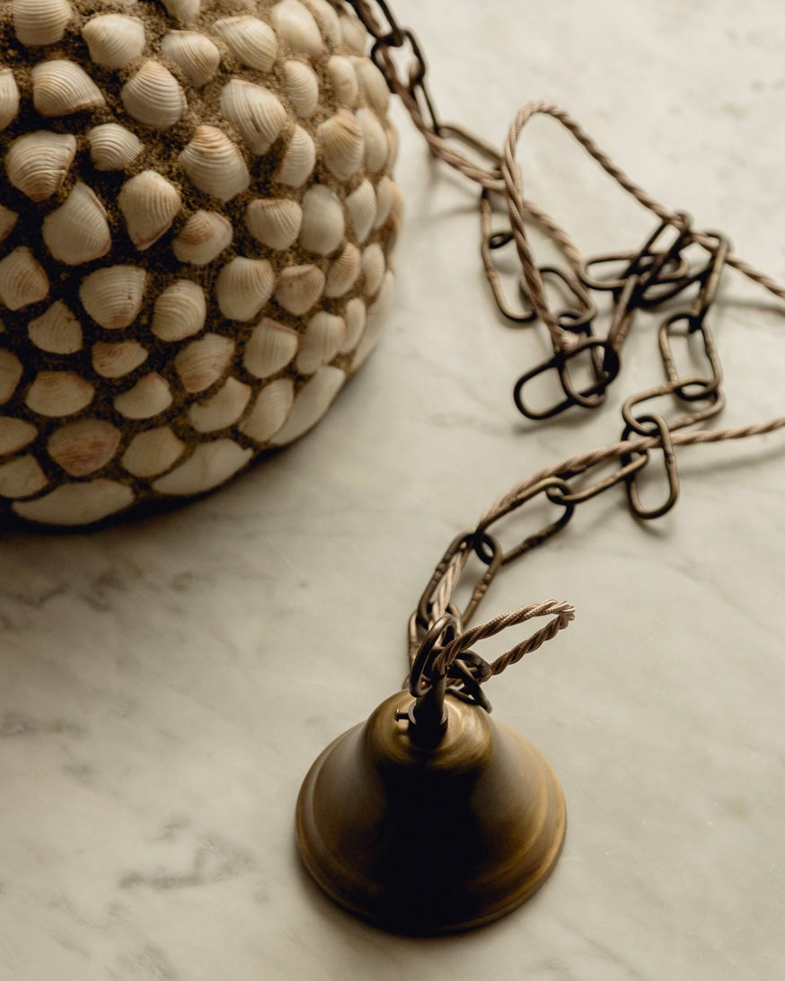 Mid Century Shell Pendant Lights