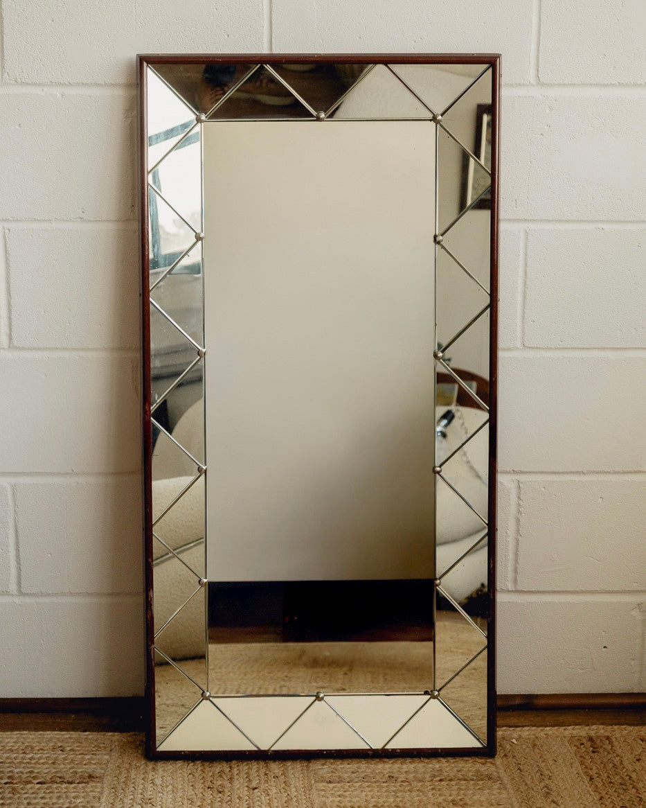 Mid Century Full Length Swedish Mirror