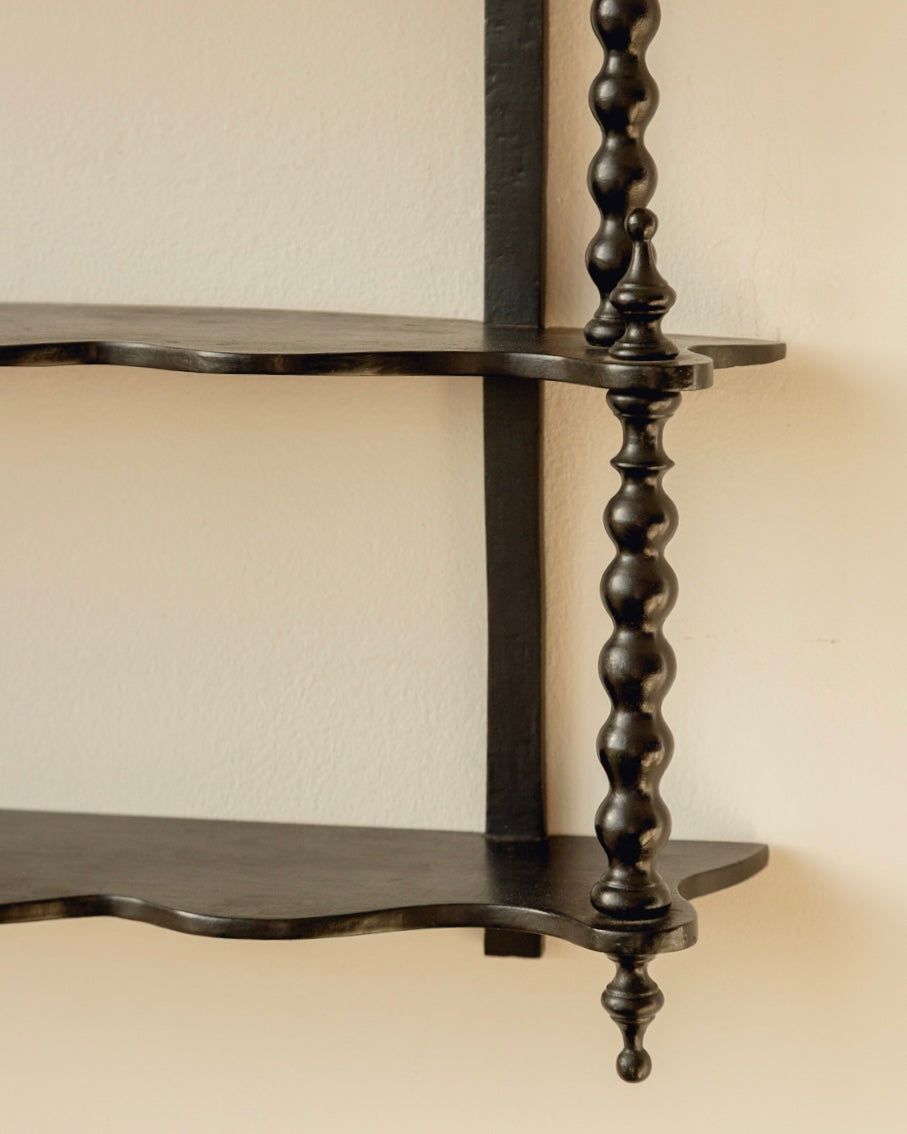 Wavy French Bobbin Shelves