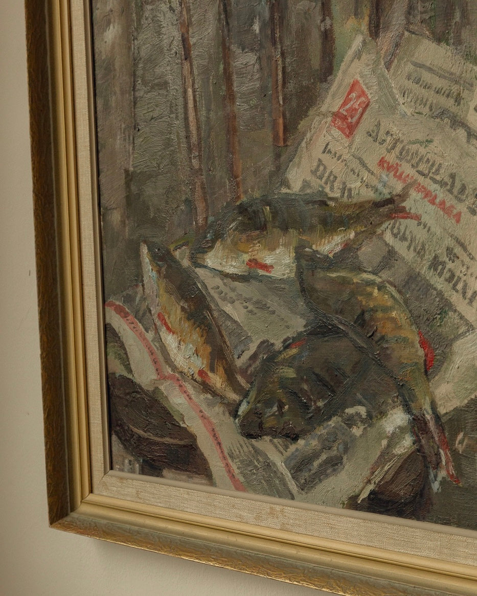 Fish And Newspaper