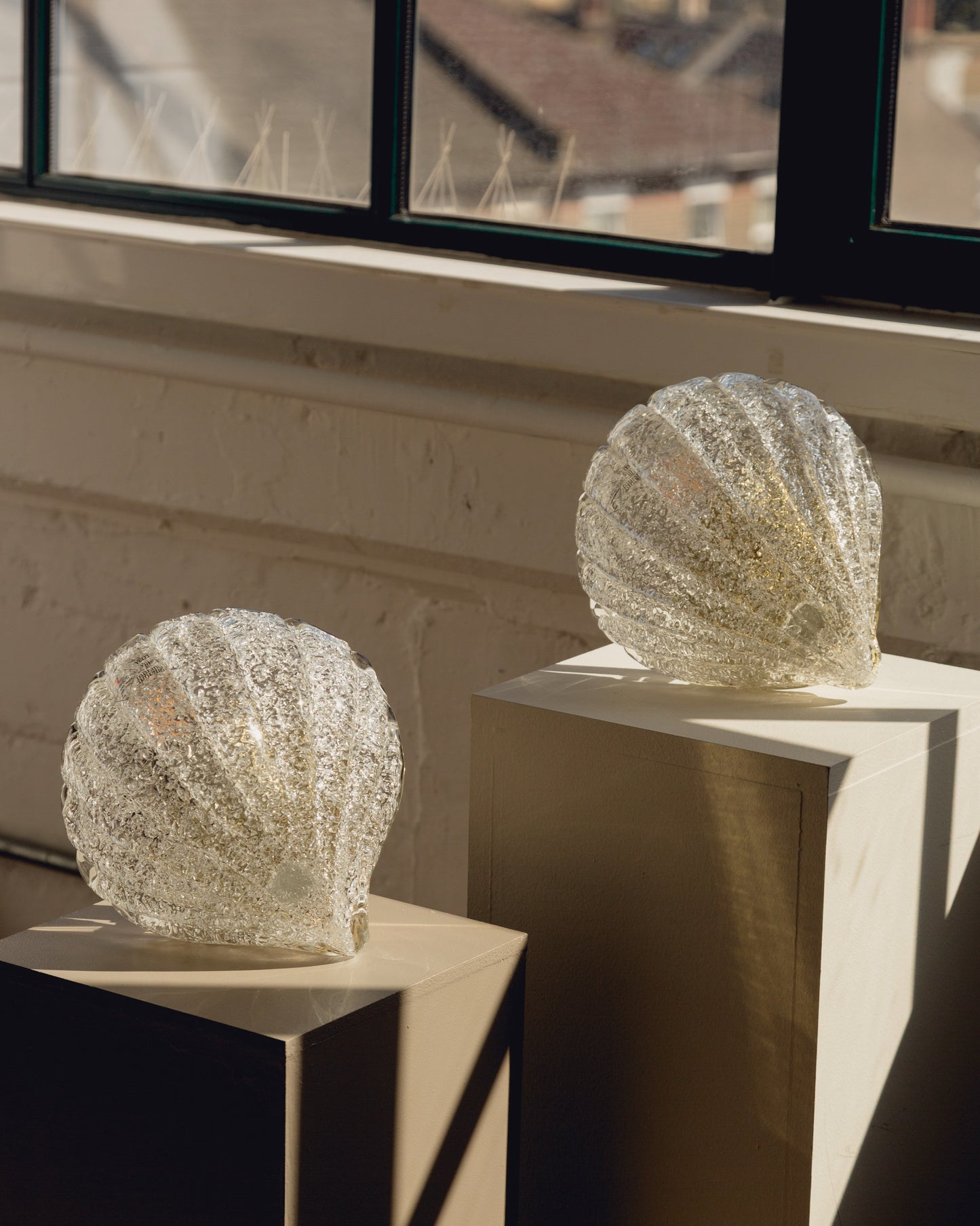 Pair of Barovier & Toso Shell Wall Lights