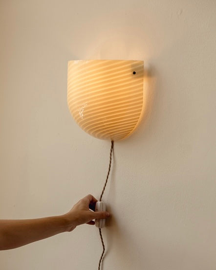 Butter Yellow Murano Wall Lights