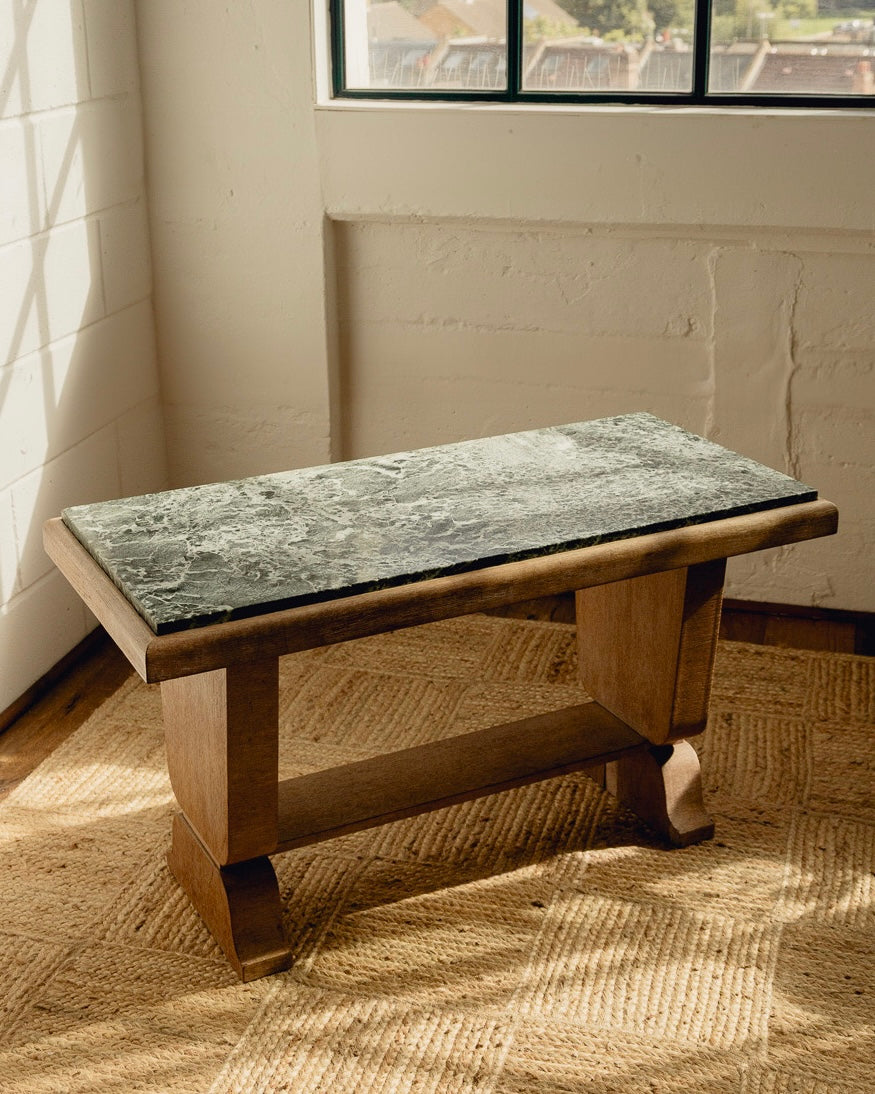 Green Marble Top Console