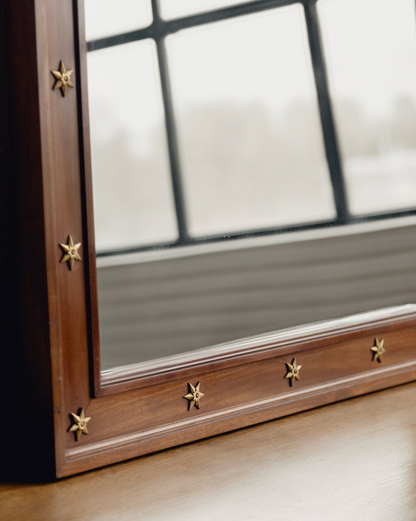 Brass Star Mirror by Maison Carlian