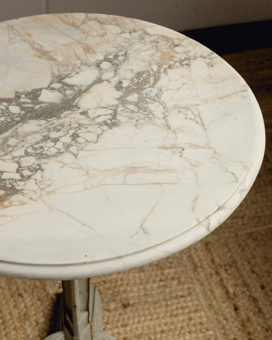 French Art Deco Marble Bistro Table