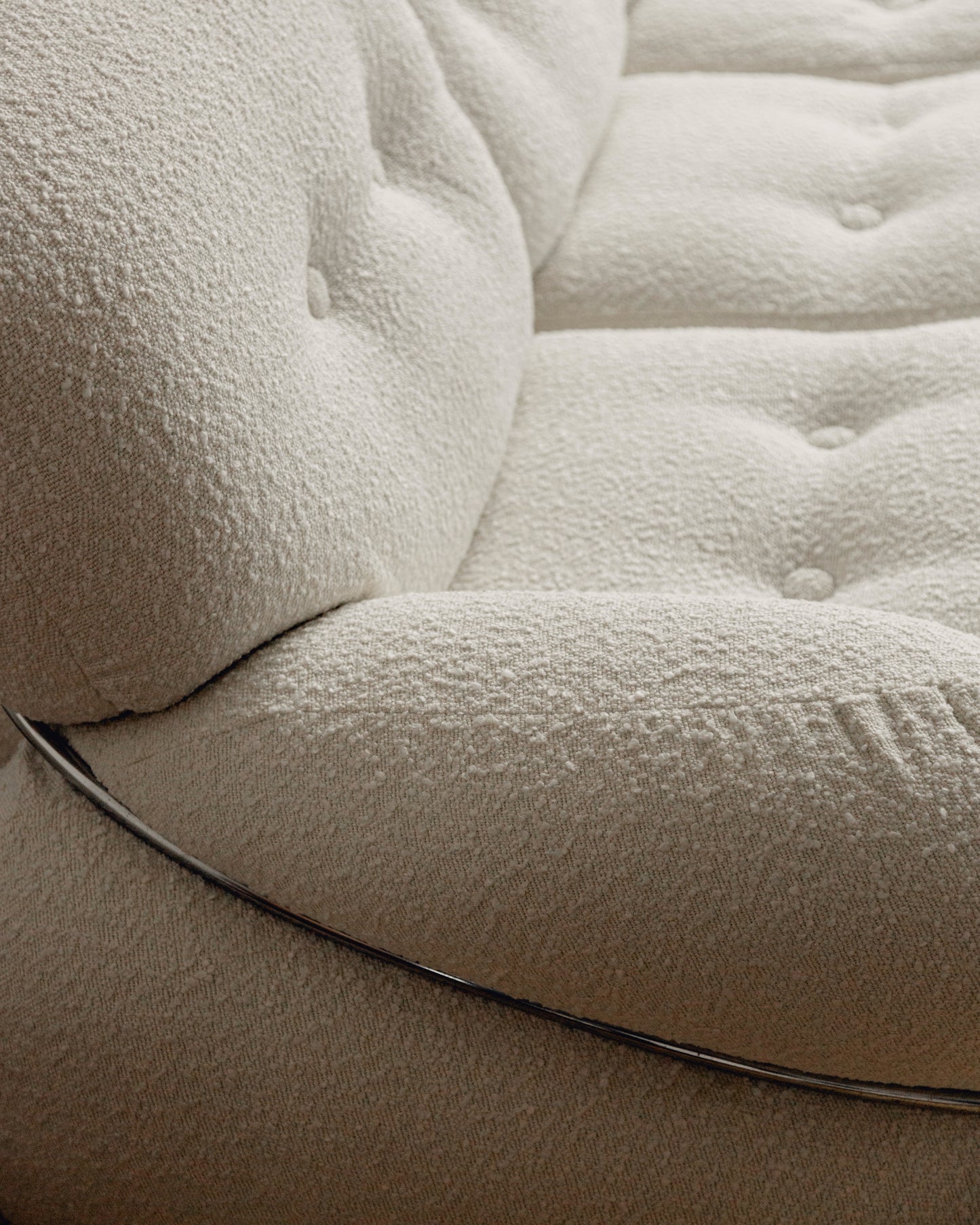 Italian Boucle Sofa by Adriano Piazzesi