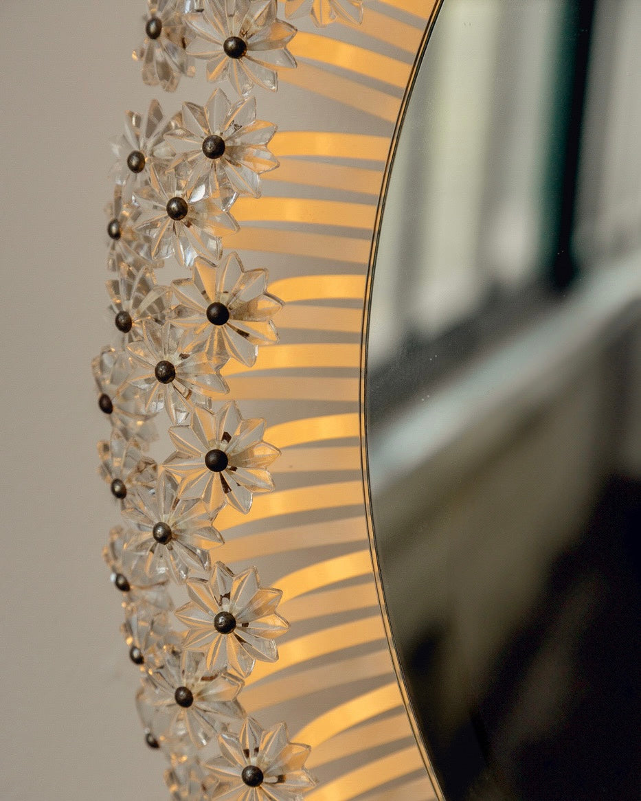 Mid Century Backlit Mirror by Emil Stejner