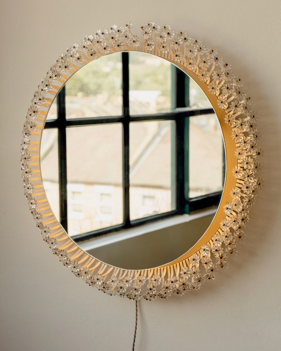 Mid Century Backlit Mirror by Emil Stejner