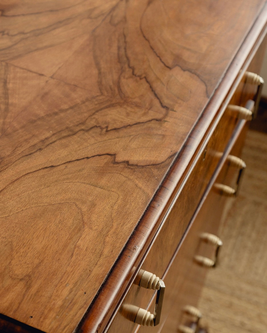 Art Deco Walnut Chest Of Drawers