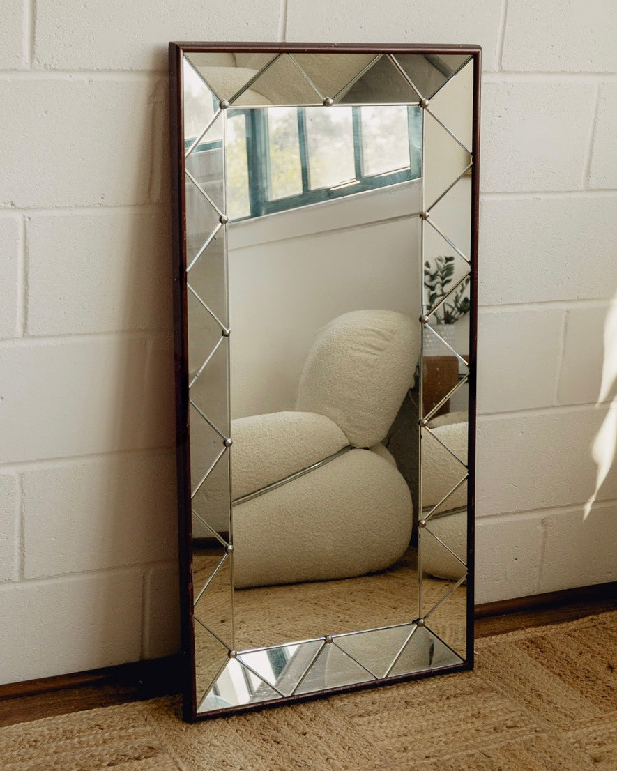 Mid Century Full Length Swedish Mirror