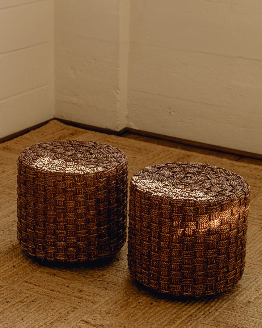 French Rope Stools in the style of Audoux Minet