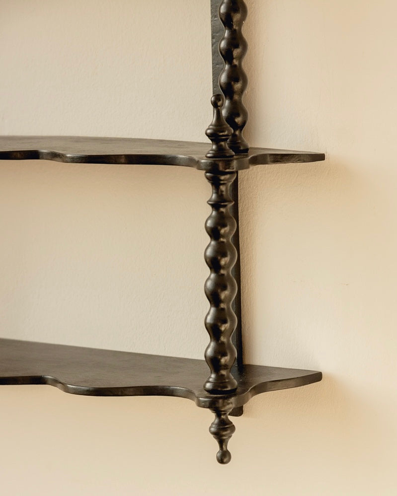 Wavy French Bobbin Shelves