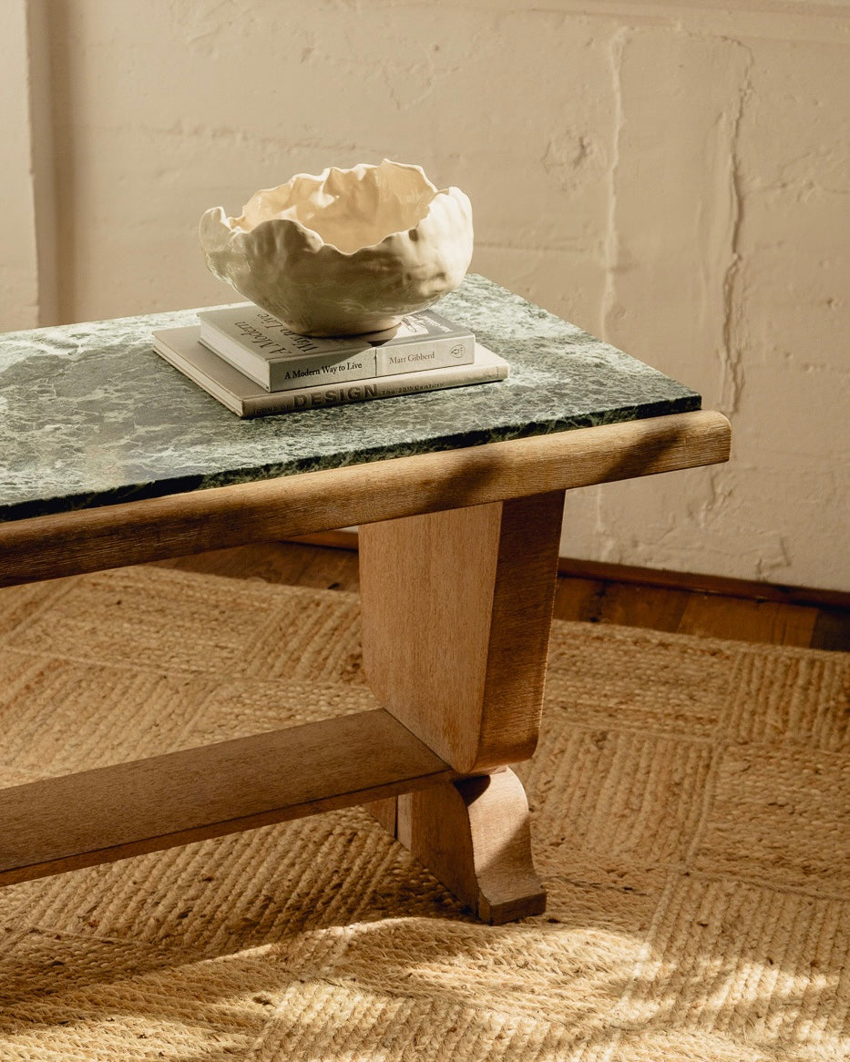 Green Marble Top Console