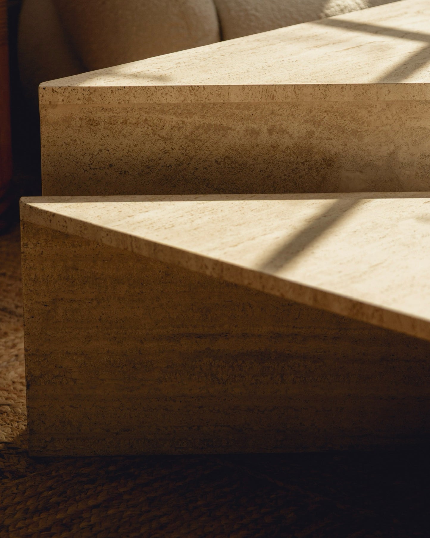 Travertine Up & Up Coffee Table