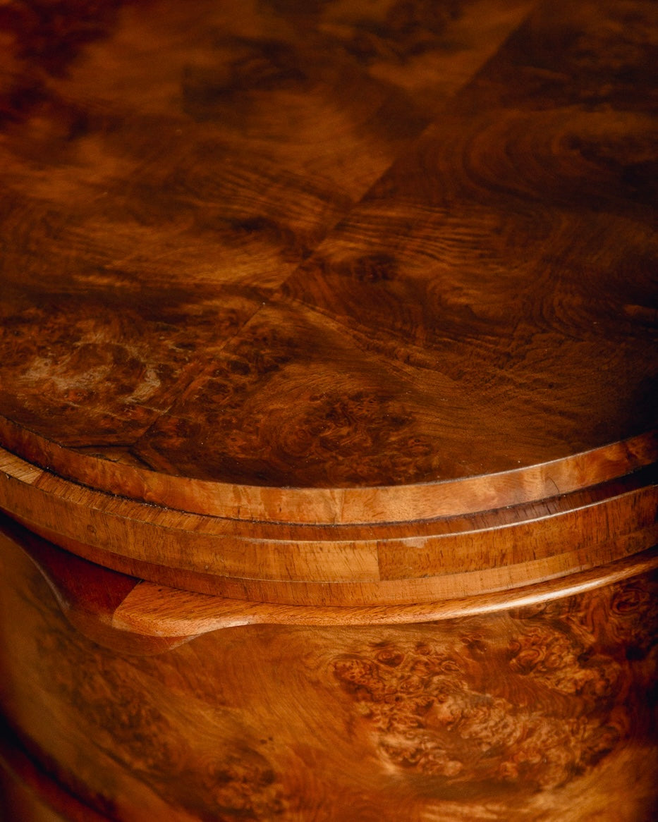 Art Deco Burl Walnut Sideboard