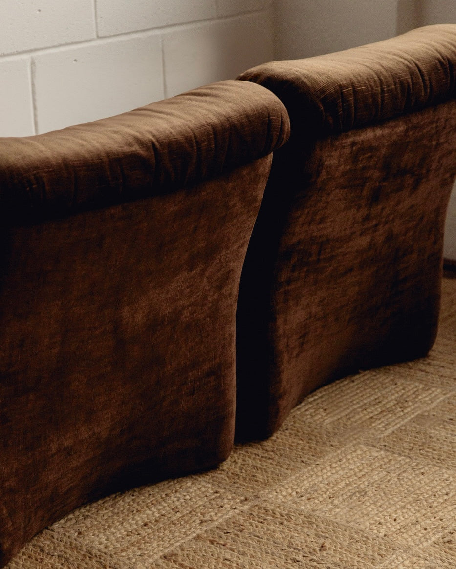 Pair Italian Modular Armchairs