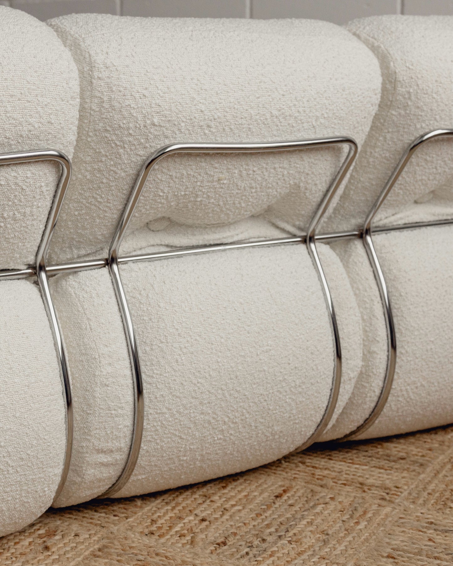 Italian Boucle Sofa by Adriano Piazzesi