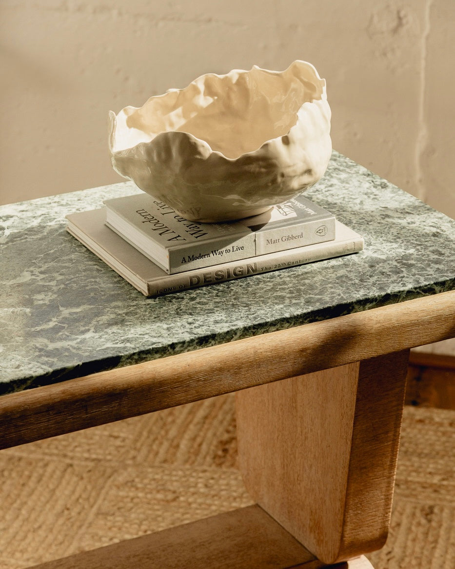 Green Marble Top Console