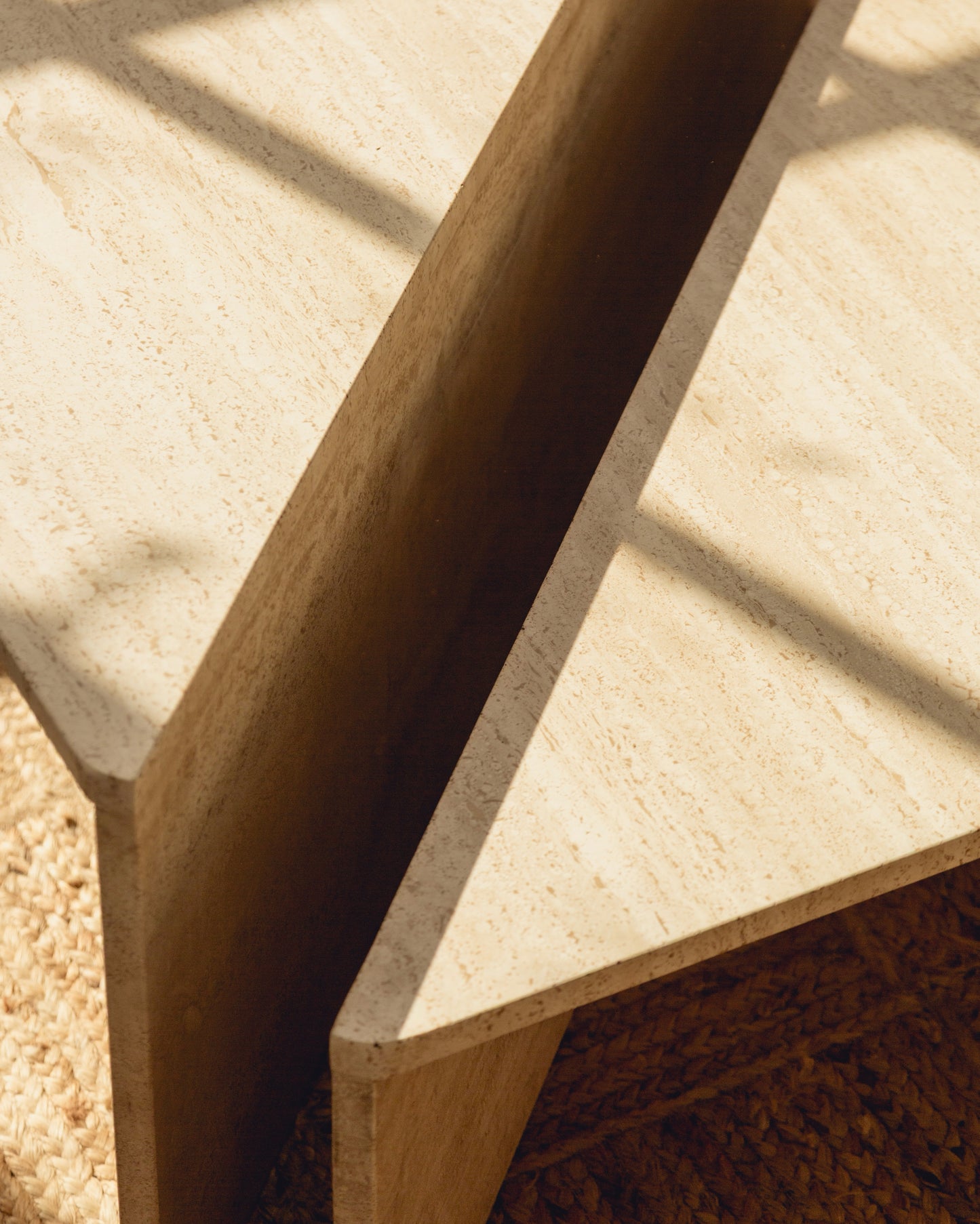 Travertine Up & Up Coffee Table