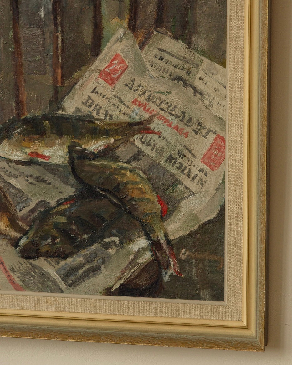 Fish And Newspaper