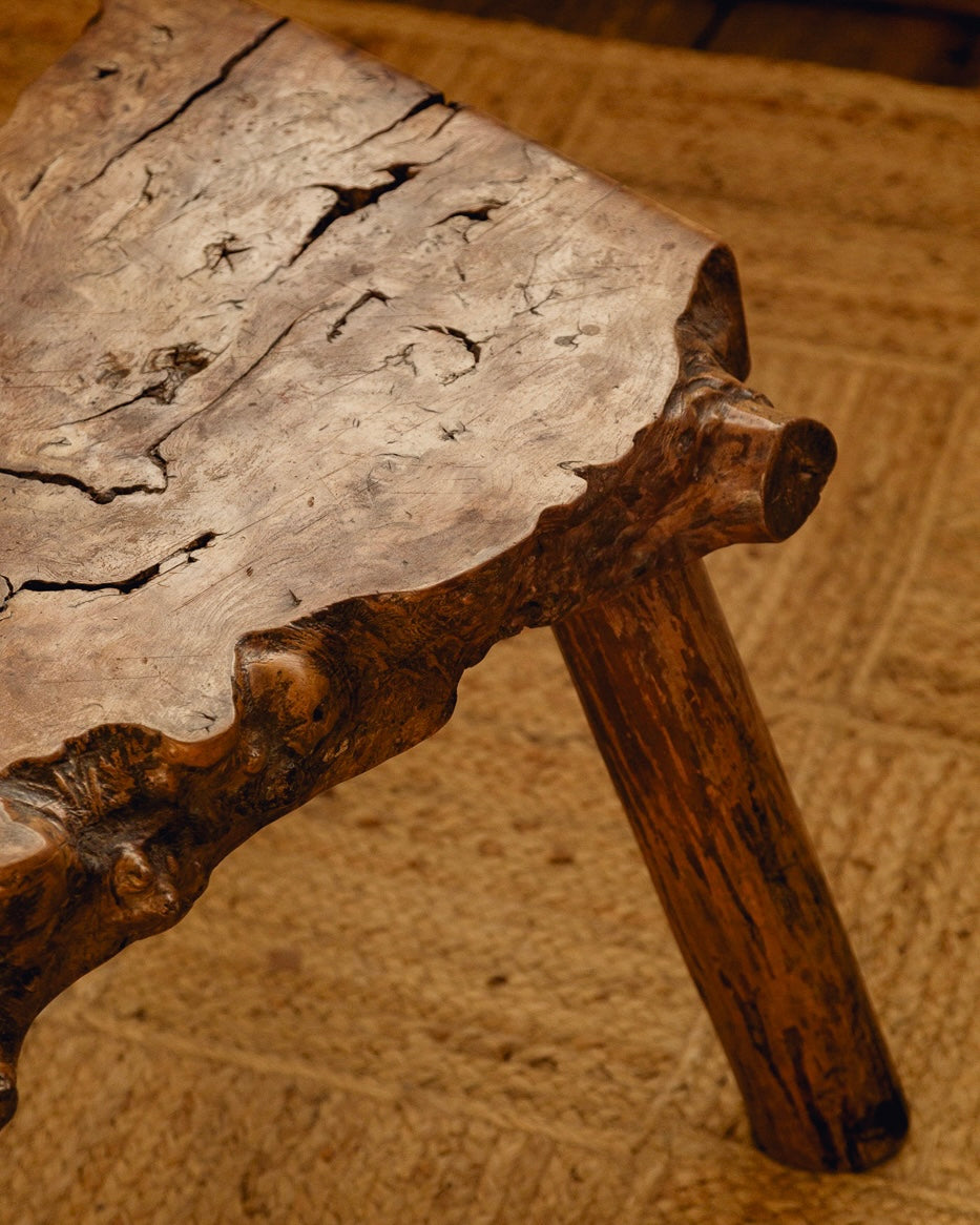 Brutalist Live Edge Coffee Table