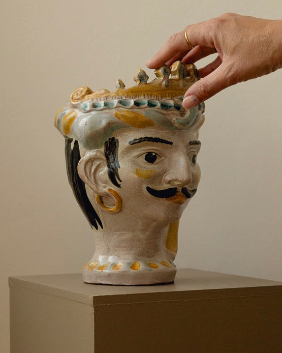 Sicilian Moro Head Vase