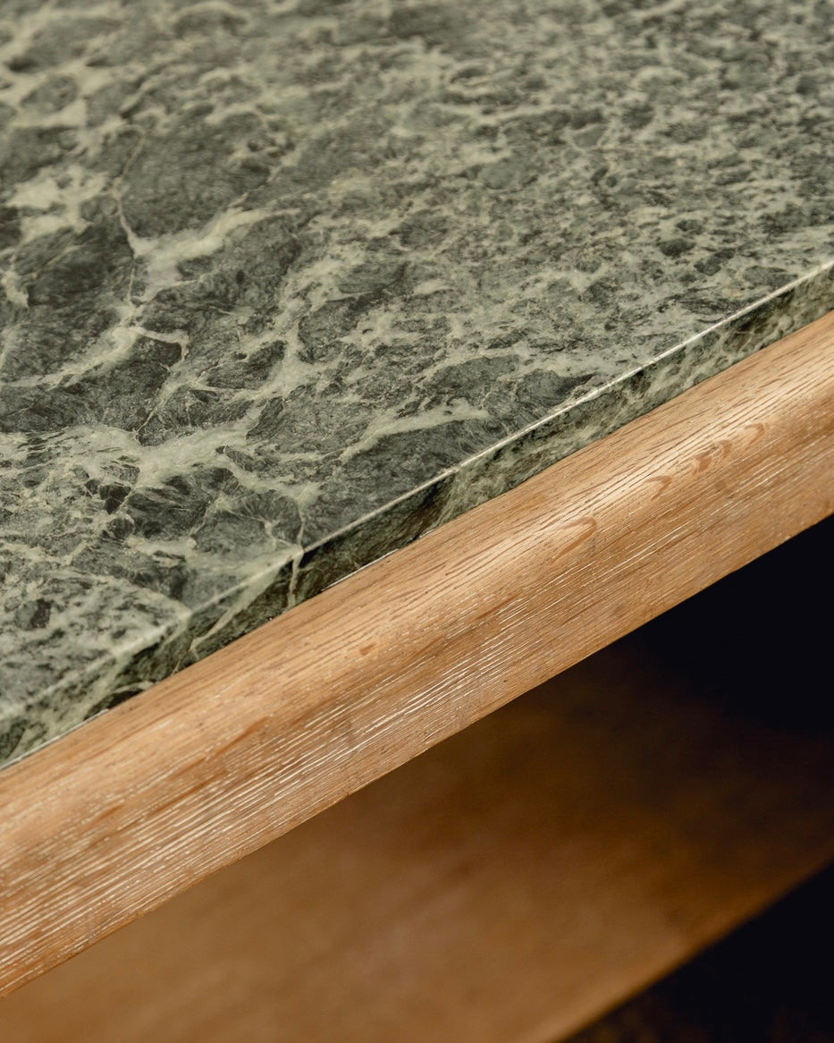 Green Marble Top Console