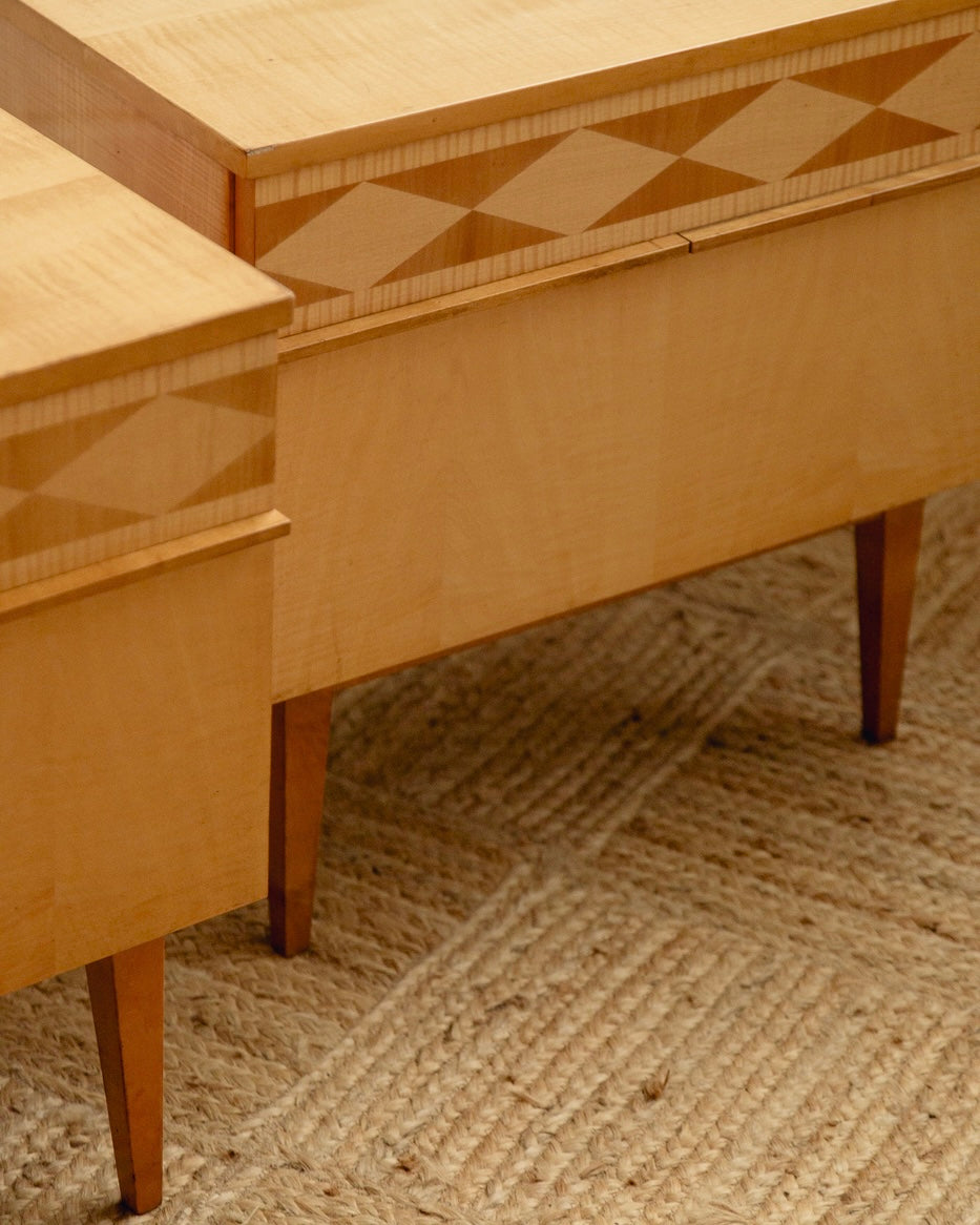 Harlequin Satinwood Bedside Tables