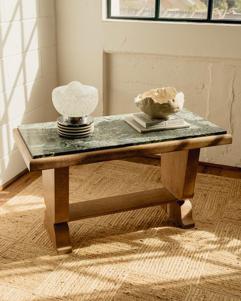 Green Marble Top Console