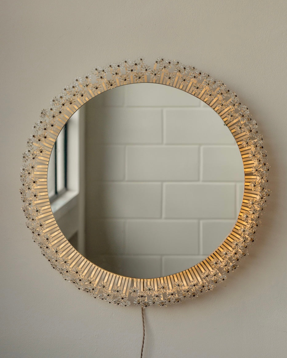 Mid Century Backlit Mirror by Emil Stejner