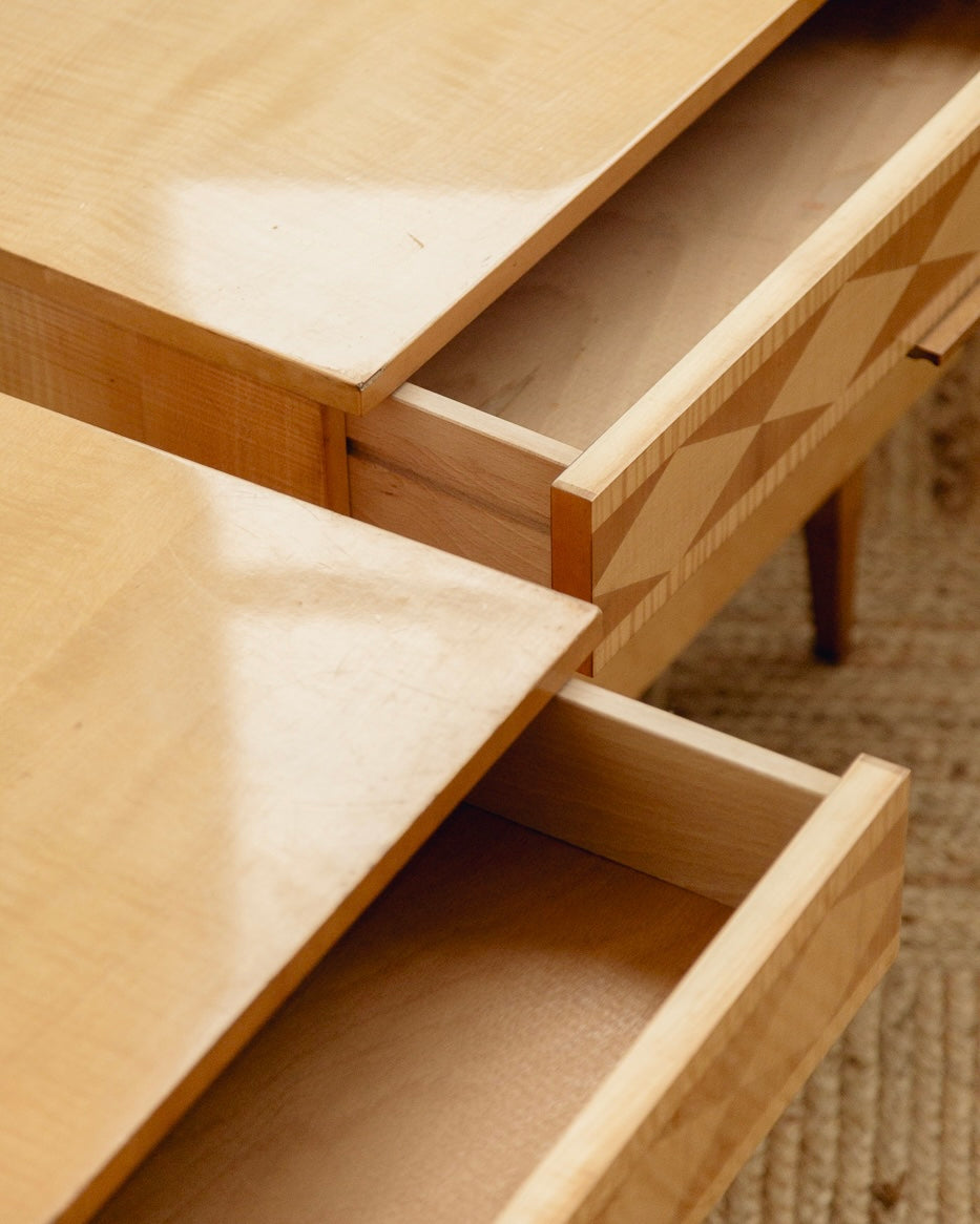 Harlequin Satinwood Bedside Tables