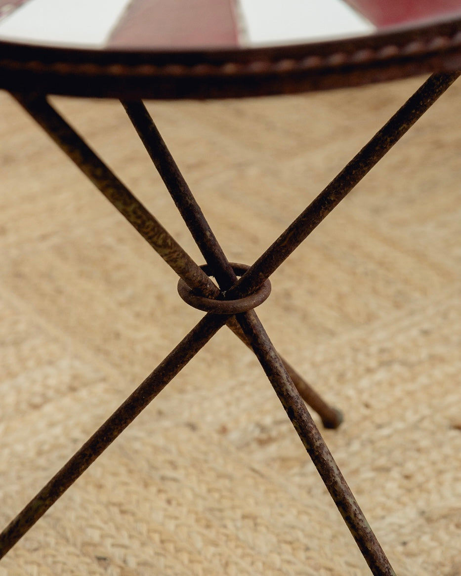 French Ceramic Side Table