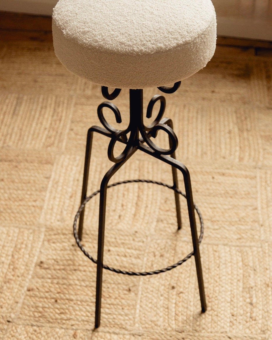 ON HOLD - French Wrought Iron Stools