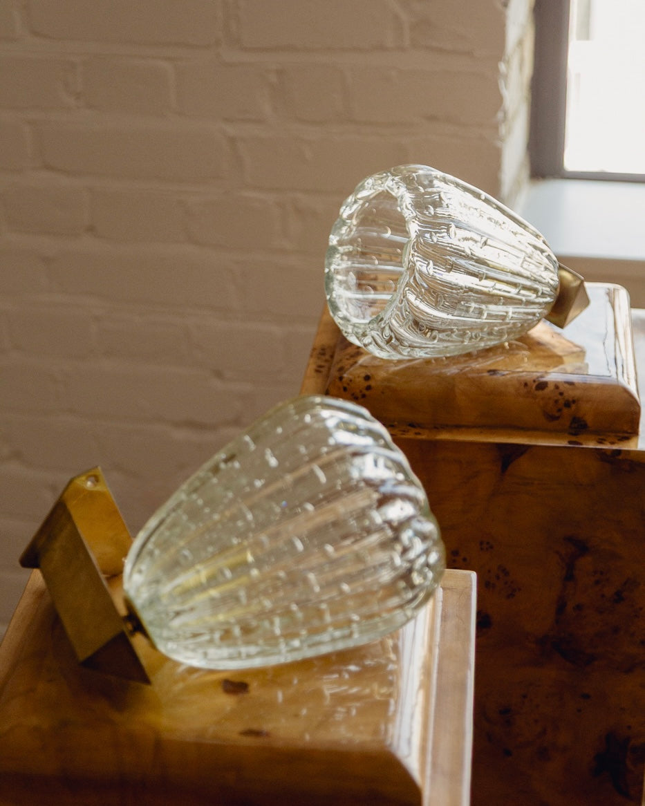 Pair of Barovier & Toso Murano Wall Lights