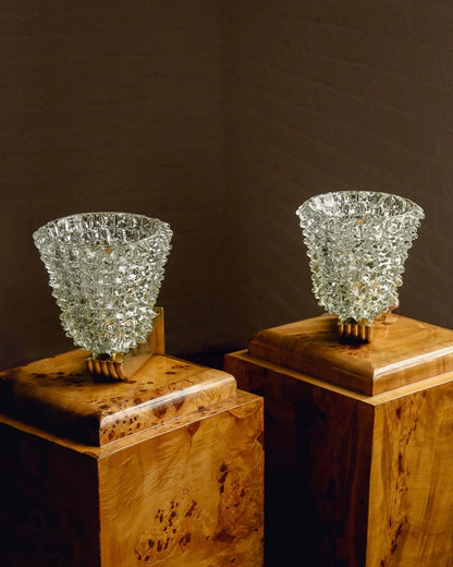 Pair of Barovier & Toso Murano Wall Lights