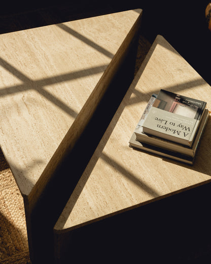 Travertine Up & Up Coffee Table