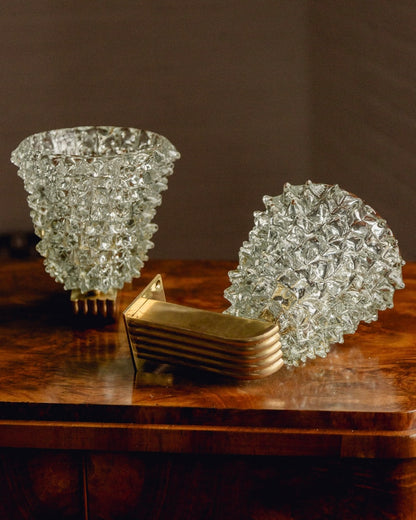 Pair of Barovier & Toso Murano Wall Lights