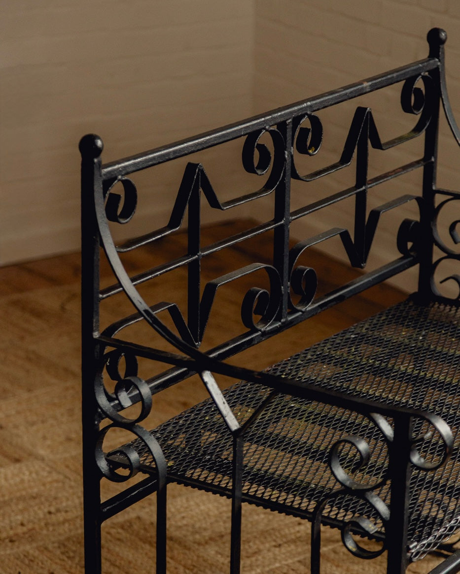 Wrought Iron Bench