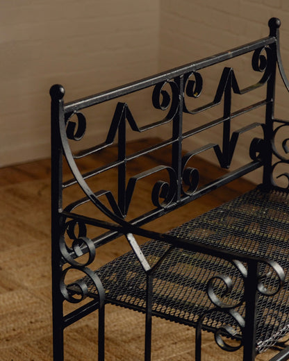 Wrought Iron Bench