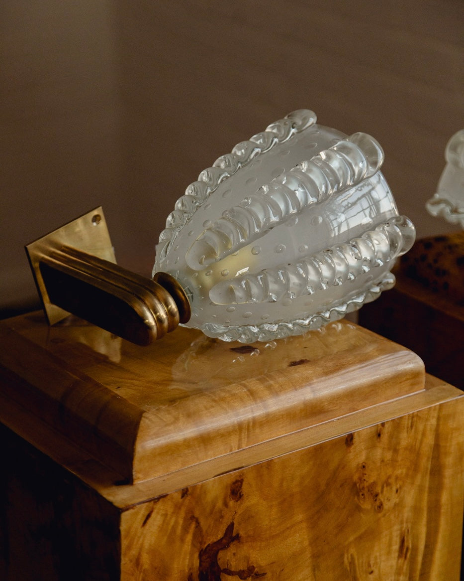 Pair of Barovier & Toso Murano Wall Lights