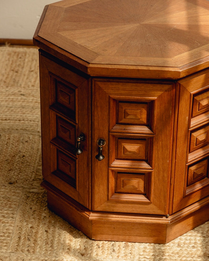 Brutalist Side Table / Cupboard