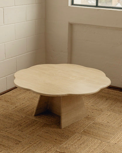 Flower Travertine Coffee Table
