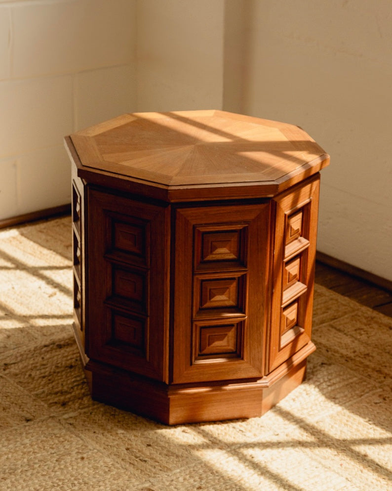 Brutalist Side Table / Cupboard