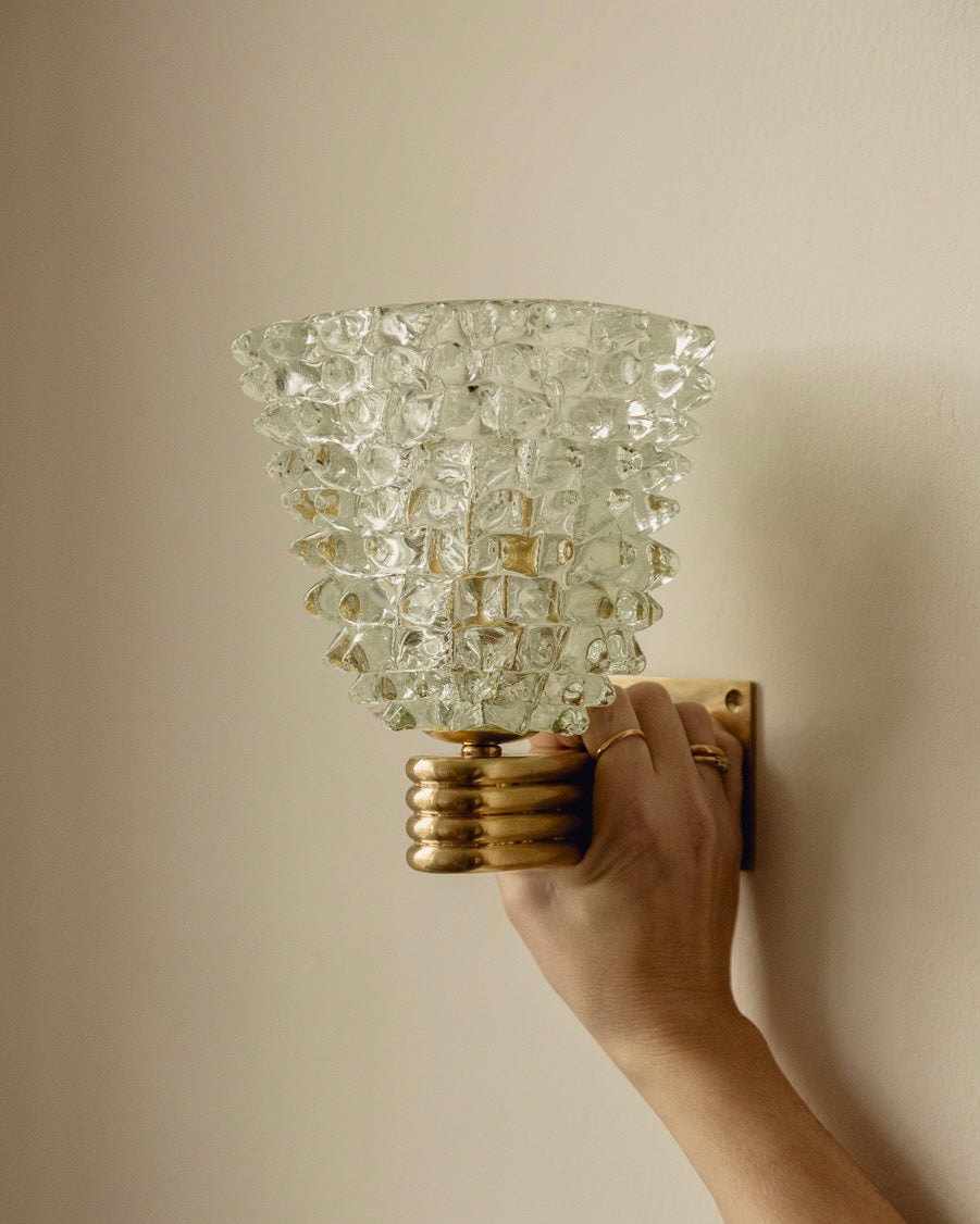 Pair of Barovier & Toso Murano Wall Lights