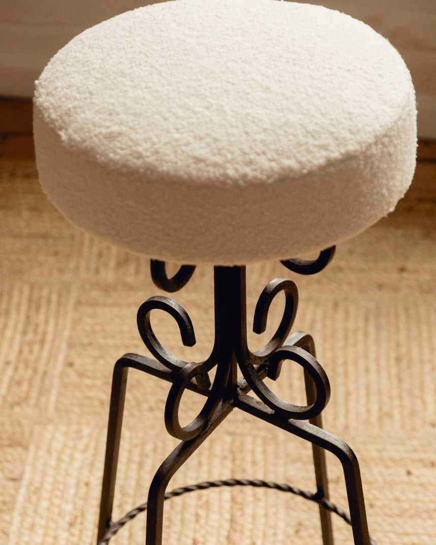 ON HOLD - French Wrought Iron Stools
