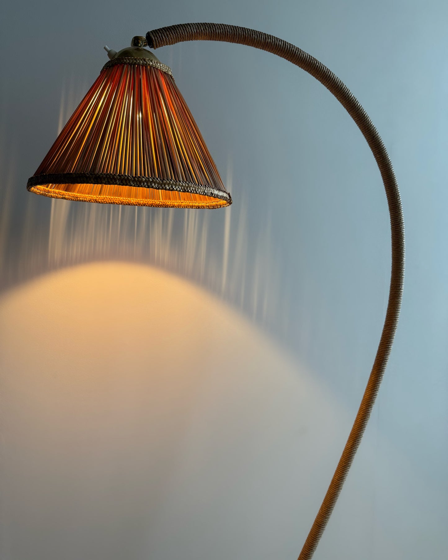 Mid Century Curved Floor Lamp