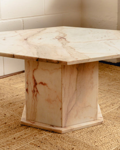 Pink Marble Coffee Table