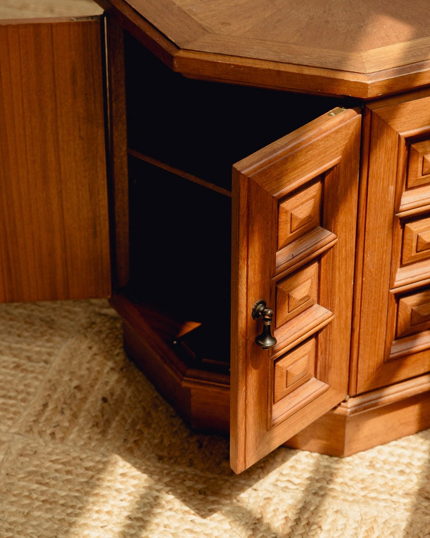 Brutalist Side Table / Cupboard