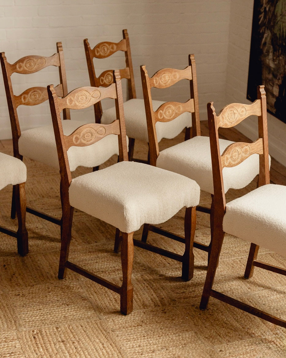Henry Kjærnulf Razor Back Dining Chairs